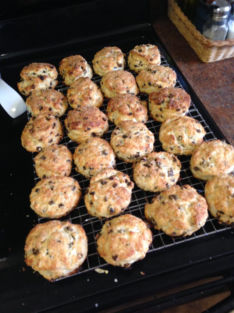 Currant Scones fresh out of the oven.