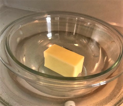 melting butter in microwave