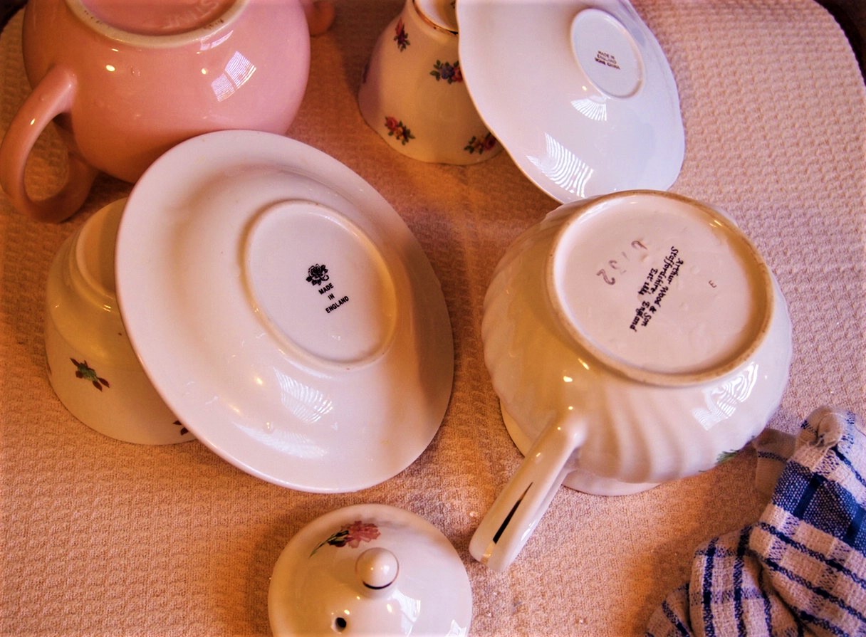 How to Care for Your Vintage China - China drying on mat