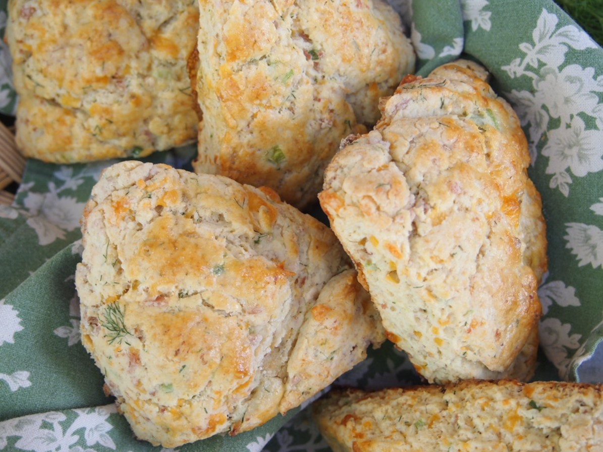 Ham and Cheese Dill Scones