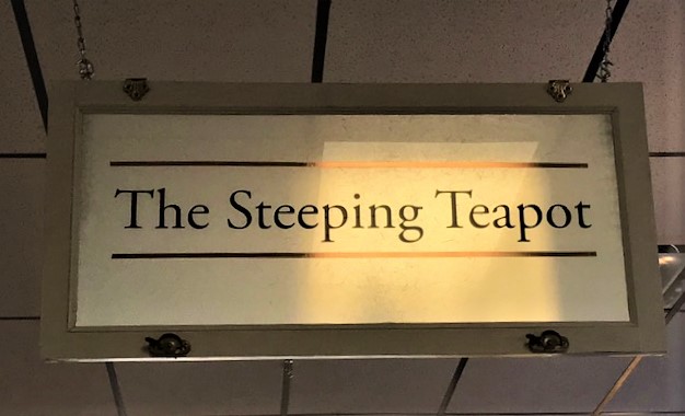 My Journey To Setup Shop - The Steeping Teapot Shop Sign