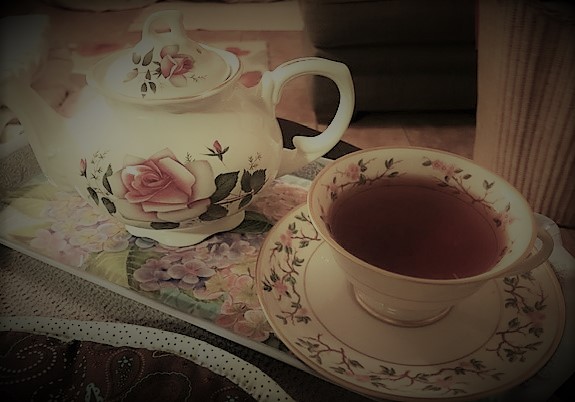 An Early Lesson In Rooibos Teas - Enjoying a cup.