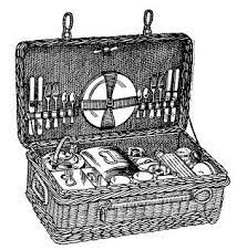 A Teatime Picnic - an Iced Tea tasting - Victorian picnic basket