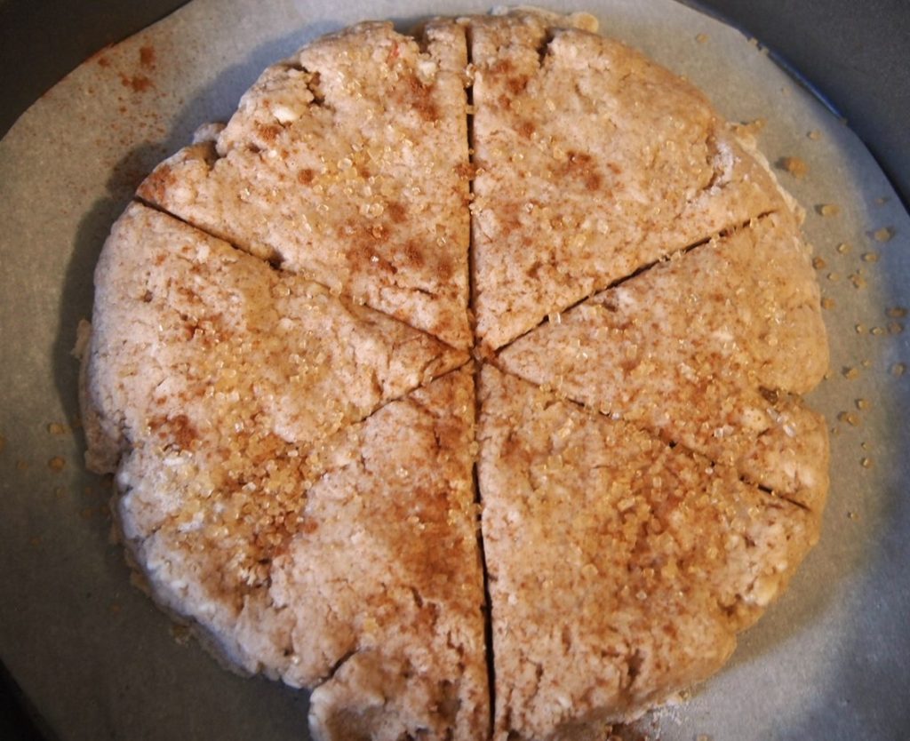 6-inch scone dough